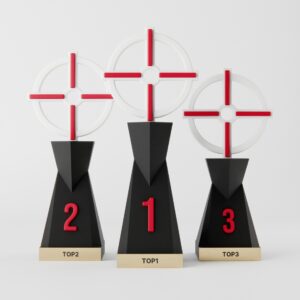 Trophées FPS - Pack Podium (1,2,3) - 2 couleurs