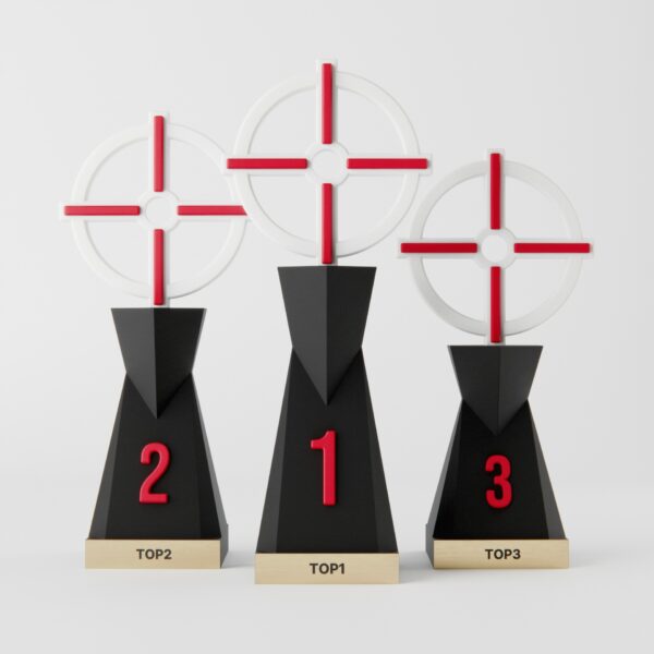 Trophées FPS - Pack Podium (1,2,3) - 2 couleurs